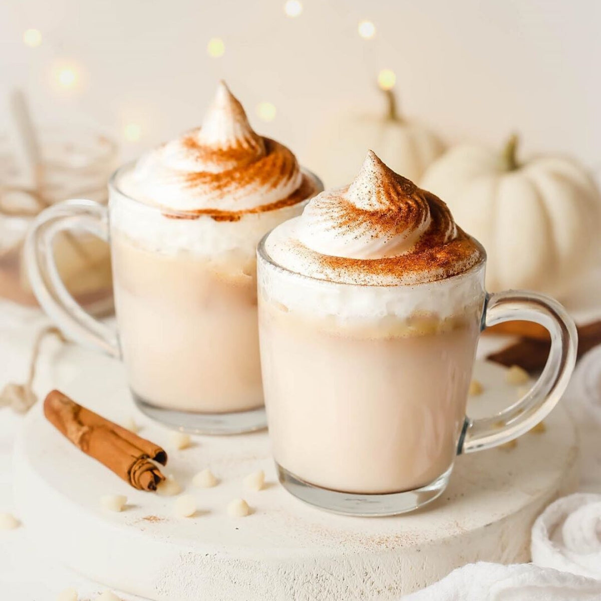 Cinnamon White Hot Chocolate with Whipped 