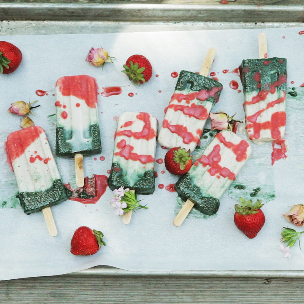 Spirulina Chia Popsicles Choc & Juice