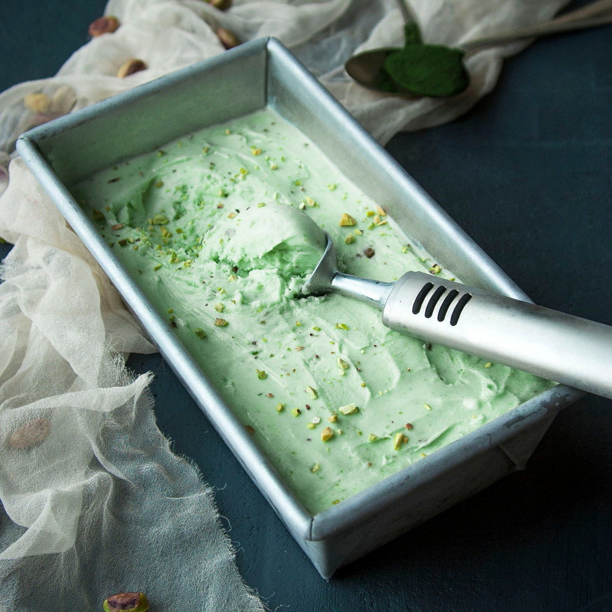 Chlorella Pistachio Ice Cream