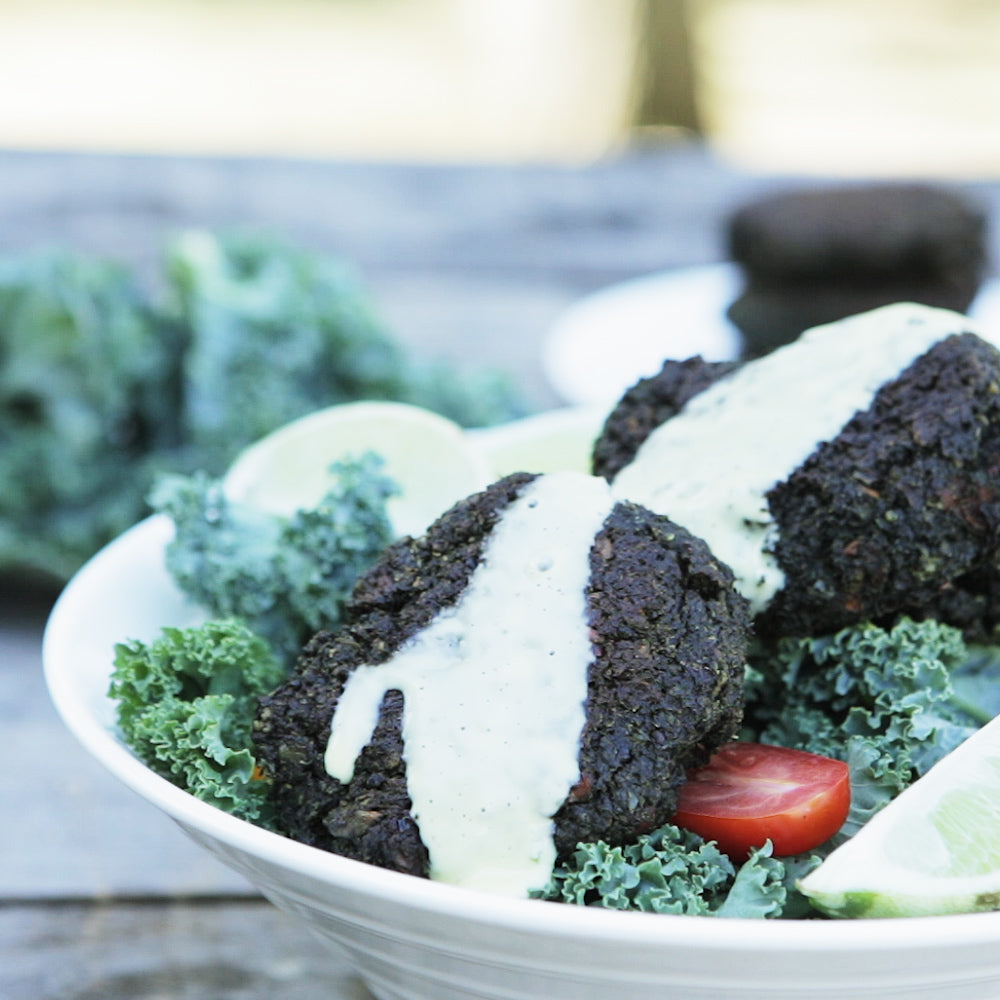 Spirulina Quinoa Cakes